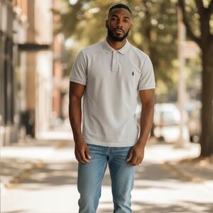 Polo by Ralph Lauren Light Gray Men's Polo Shirt